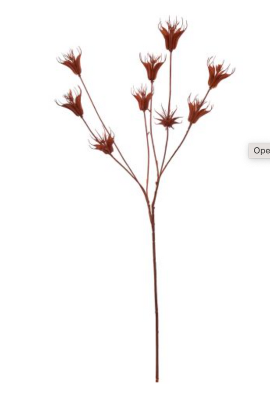 DRIED FLOWER BRANCH 80CM ORANGE