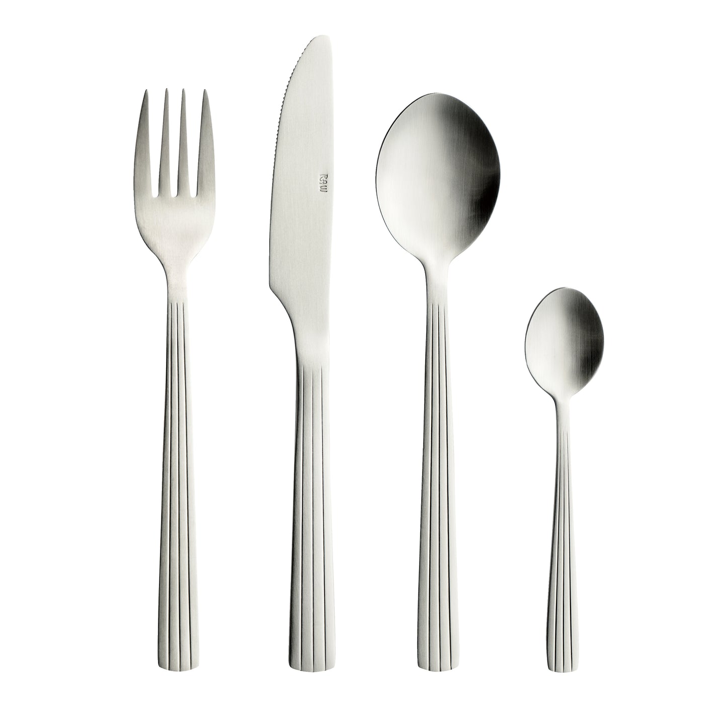 RAW cutlery matte steel - 48pcs