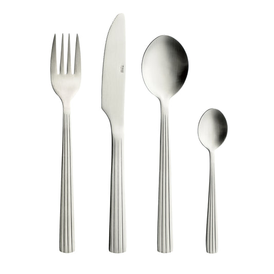 RAW cutlery matte steel - 48pcs