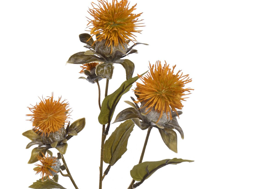THISTLE SPRAY X3 60CM MUSTARD
