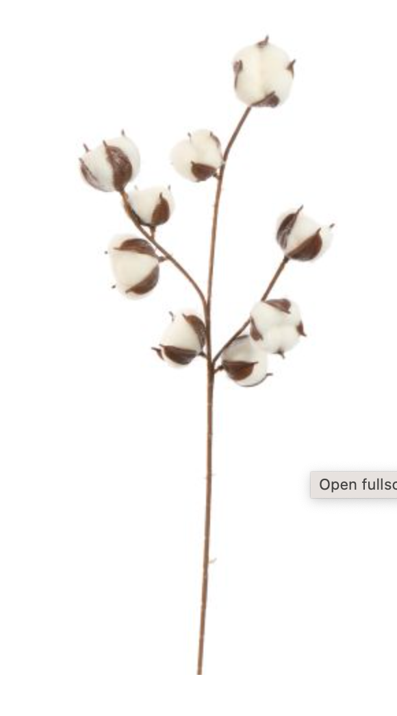 COTTON BRANCH 65CM WHITE