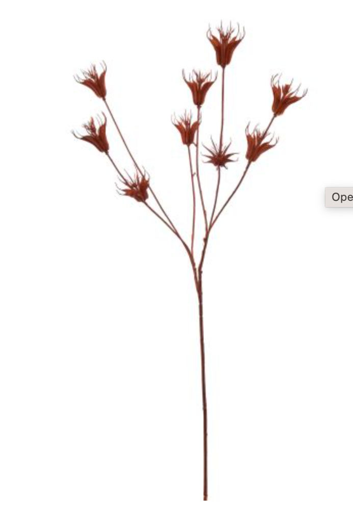 DRIED FLOWER BRANCH 80CM ORANGE